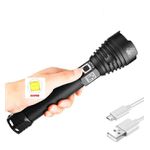 Lanterna Led Xhp90 Tática ou Camping Potente Profissional Usb Recarregável