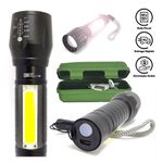 Mini Lanterna Recarregável Luminária para Bike Trilha Tática portátil
