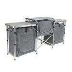 Mesa e Armário Cozinha Dobrável Camping Dandaro