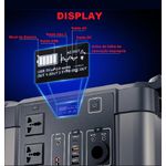 Bateria de Litio 1000w - 1KW Gerador Energia Solar Portátil+ Placa Solar 120w