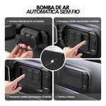 Colchão Inflável Casal Elétrico Queen Com 2 Travesseiro Bege