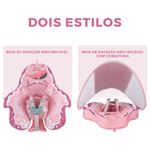 Colete Flutuador de Torax Infantil com Cobertura - 4 à 48 meses Rosa