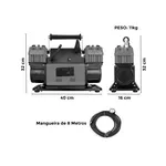 Compressor de Ar Dandaro Off Road 150 PSI 12V Duplo Pistão