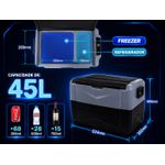 Geladeira Portátil Azul All Wild D45 lts Quadrivolt 110/220 - 12/24v 