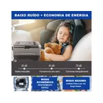 Geladeira Portátil Azul All Wild SLA 55 lts Semi Dual-zone Quadrivolt 110/220 - 12/24v 