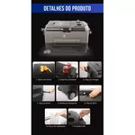 Geladeira Portátil Azul All Wild SLA 45 lts Semi Dual-zone Quadrivolt 110/220 - 12/24v 