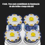 Lanterna Potente 4 Led Recarregavel Tatica Usb
