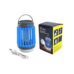 Lâmpada Impermeável Anti-mosquito Camping Recarregável Solar e USB
