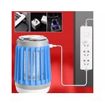 Lâmpada Impermeável Anti-mosquito Camping Recarregável Solar e USB