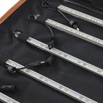 Kit de Iluminação com 6 Barras de Led Branco/Amarelo para Camping