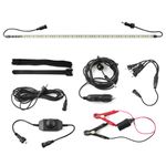 Kit de Iluminação com 6 Barras de Led Branco/Amarelo para Camping