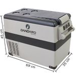 Geladeira Portátil Dandaro Life 45 lts - Quadrivolt 12/24v e 110/220v - LD45