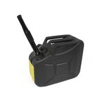 Galão De 10 Litros Combustivel Metal Modelo Militar Europeu Preto Texturizado