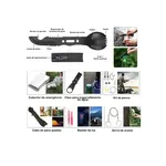 Kit de Sobrevivência e Primeiros Socorros Emergência, Trekking, Caminhada 
