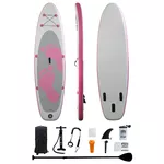 Prancha de Stand Up Paddle Inflável Com Motor e Remo Rosa