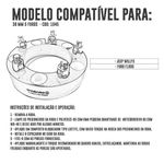 Kit 4 Espaçadores De Roda Jipe Willys , F-1000 50mm 5x139,7 