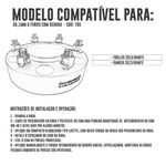 Kit - 4 Alargador / Espaçador De Roda 38,1mm 6 Furos Troller 2015/ Ranger 2013 - 6x139,7