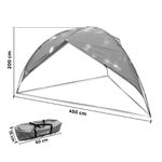 Tenda Com Fechamento Tipo Gazebo Dandaro Náutica - Cor Laranja