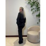 Conjunto Veludo Antonella Preto 