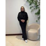 Conjunto Veludo Antonella Preto 