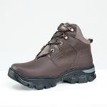 Bota Guepardo marrom couro legítimo sola borracha palmilha anatômica.