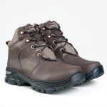 Bota Guepardo marrom couro legítimo sola borracha palmilha anatômica.