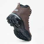 Bota Jaguar marrom couro legítimo sola borracha palmilha anatômica