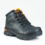 Bota Leopardo preto/ laranja legítimo sola borracha palmilha anatômica.