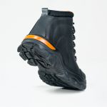 Bota Leopardo preto/ laranja legítimo sola borracha palmilha anatômica.