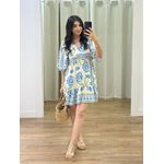 Vestido Floral Azul