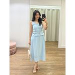Conjunto Saia c/ Cinto Azul