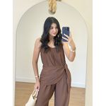 Macacão Paula Marrom