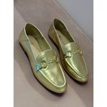 Mocassim Paty Dourado