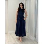 Vestido Carol Azul marinho