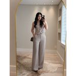 Conjunto Listrado Marrom