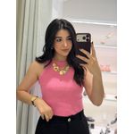 Regata Canelada Estonada Rosa