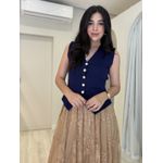 Colete Modal Lia Azul