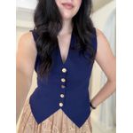 Colete Modal Lia Azul