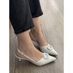 Scarpin Anne Off white