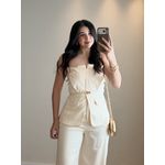 Conjunto Alfaiataria Bia Amarelo Manteiga