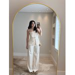 Conjunto Alfaiataria Bia Amarelo Manteiga