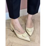 Scarpin Cecília Bege