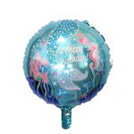 Balão Metalizado Redondo Sereia