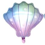 Balão Concha Verde para Tema Sereia