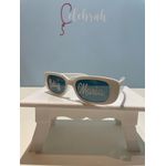 Óculos de Sol Retrô Branco Personalizado para Festas