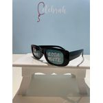Óculos de Sol Retrô Preto Personalizado para Festas