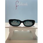 Óculos de Sol Retrô Preto Personalizado para Festas