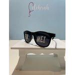Óculos Personalizado para Festas preto estilo WF Rayban