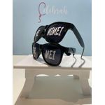 Óculos Personalizado para Festas preto estilo WF Rayban