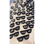 Óculos Personalizado para Festas Preto estilo WF Rayban